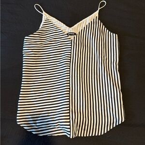 Express Black and White Striped Women's Top